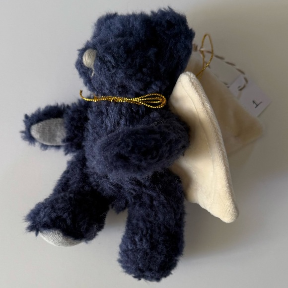 Boyds Bears ~ Set of Three Dietrich Plush Blue Bear Angel Ornaments - Picture 5 of 12